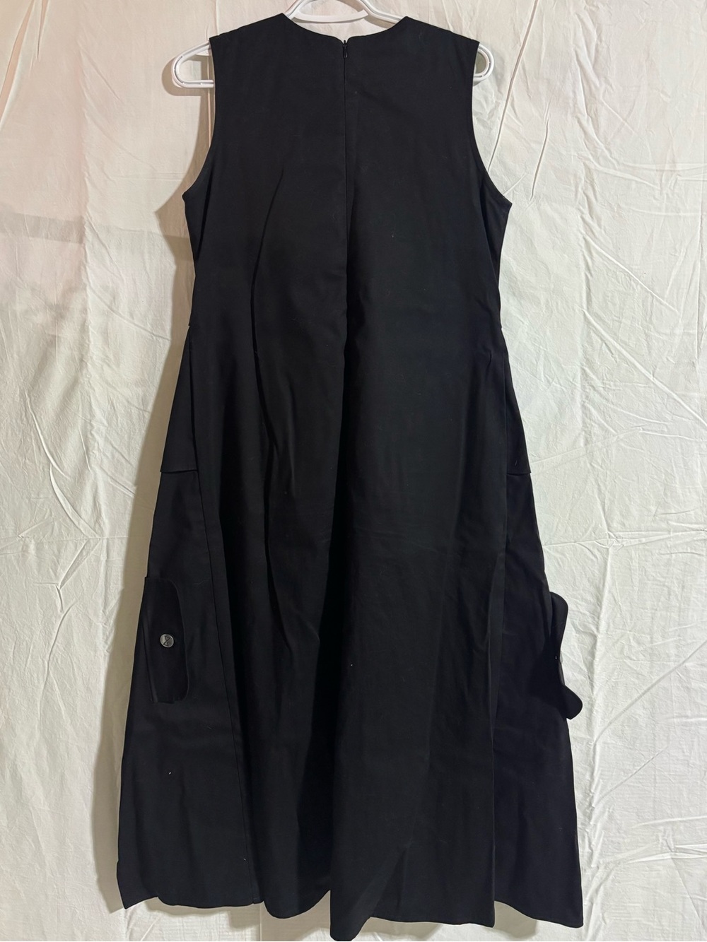 Metamorphoza Black Sleeveless Dress with Black & White Check Panel - Picture 4 of 5